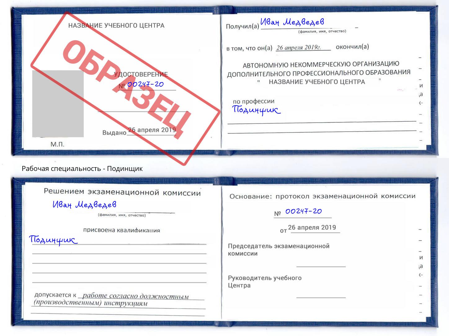 Подинщик Гагарин