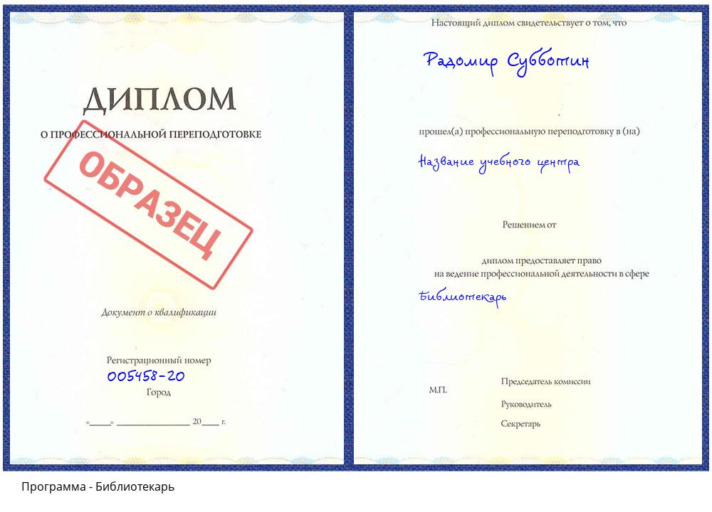 Библиотекарь Гагарин
