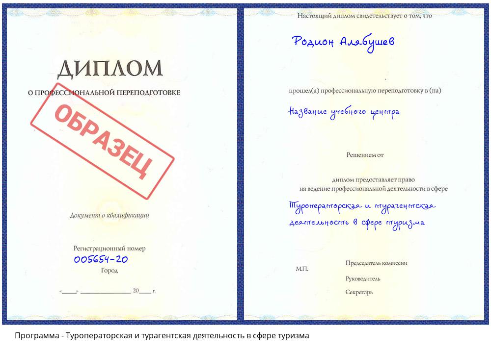 Туроператорская и турагентская деятельность в сфере туризма Гагарин